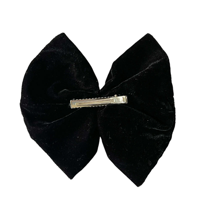 Black Velvet hair bow